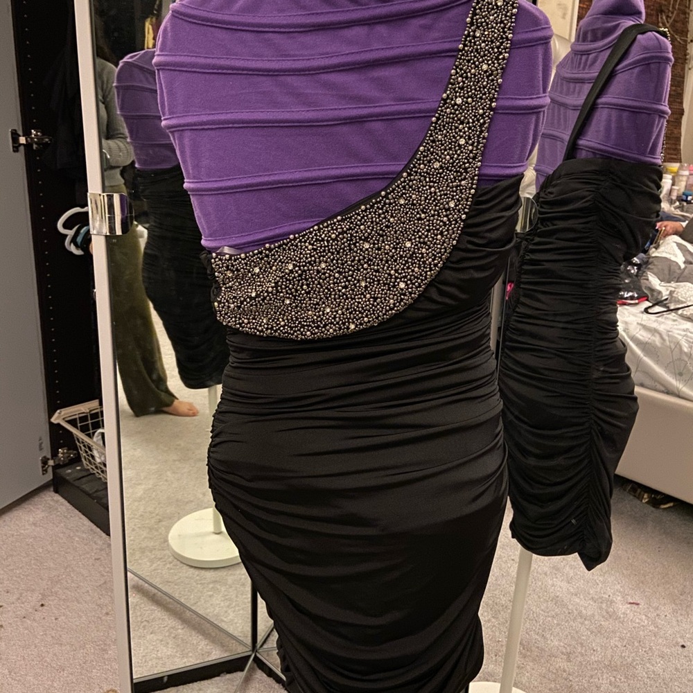 Black short dress